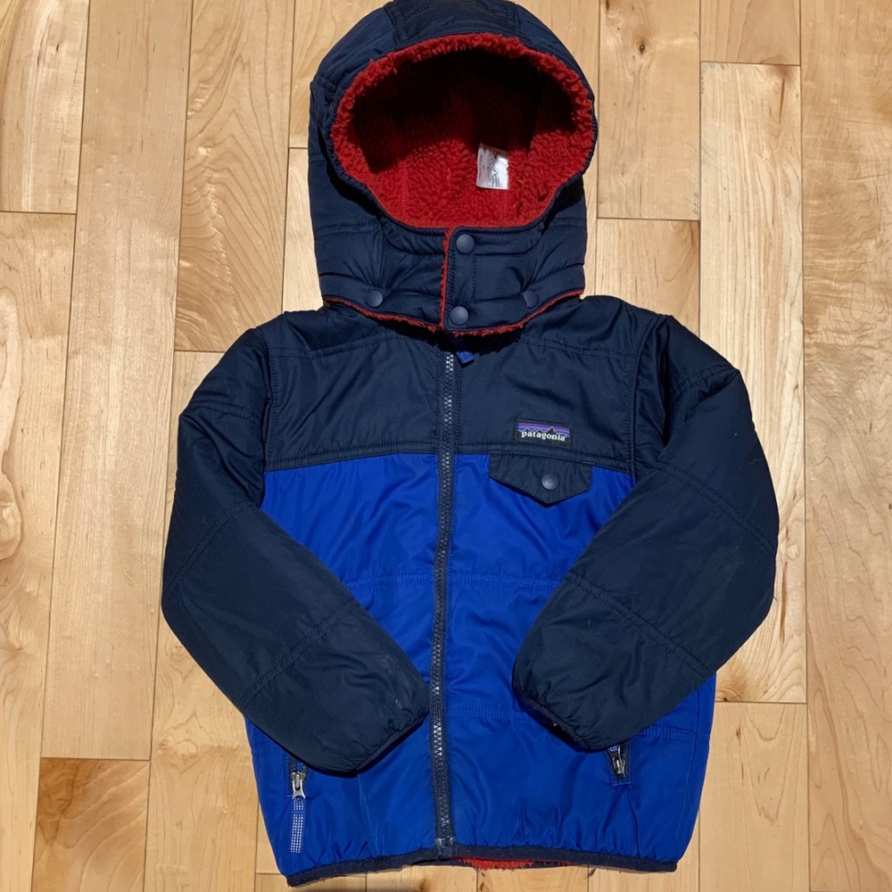 Patagonia Reversible Tribbles Hoody, Size 5T